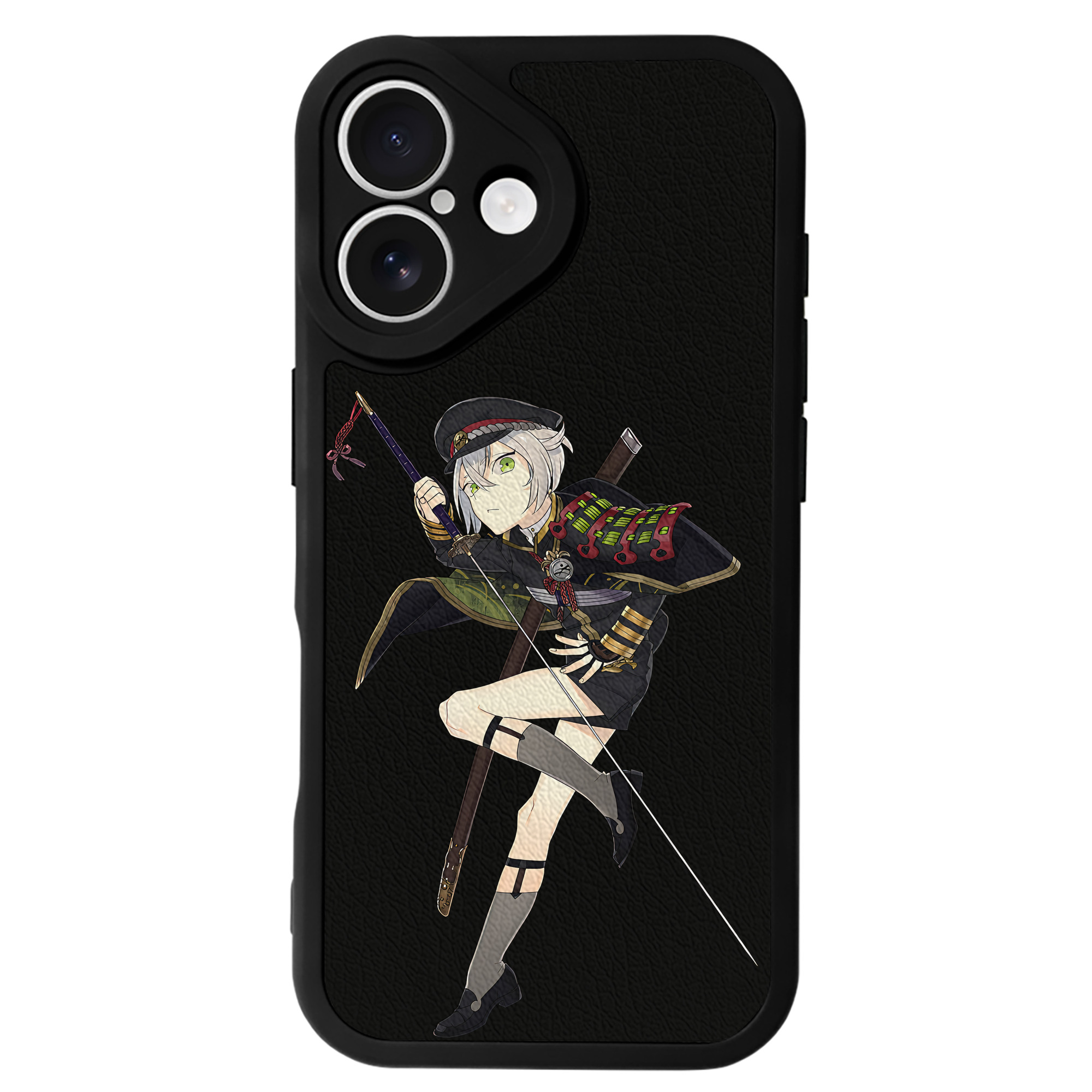 （画像用） 刀剣乱舞 Touken Ranbu 【iPhone 16シリーズ対応】シリコンスマホケース（レザー調） 材質：シリコン